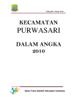 Kecamatan Purwasari Dalam Angka Tahun 2010 Kabupaten Karawang