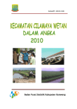 Kecamatan Cilamaya Wetan Dalam Angka 2010