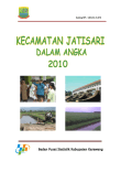 Kecamatan Jatisari Dalam Angka tahun 2010 Kabupaten Karawang